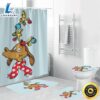 The Grinch Christmas Max 1 Shower Curtain Non-Slip Toilet Lid Cover Bath Mat - Bathroom Set Fans Gifts 2 The Grinch Christmas Max 1 Shower Curtain Non Slip Toilet Lid Cover Bath Mat Bathroom Set Fans Gifts