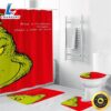 The Grinch Christmas What If Christmas Shower Curtain Non Slip Toilet Lid Cover Bath Mat Bathroom Set Fans Gifts