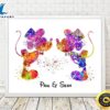 Valentine Day Mickey And Mickey Mouse Wedding Print Gay Art Custom Names 3 Valentine Day Mickey And Mickey Mouse Wedding Print Gay Art Custom Names