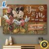 Valentine Day Personalized Mickey And Minnie Mouse Kissing Poster You And Me We Got This Couples Canvas