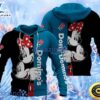 Valentine Dominos Pizza Mickey Minnie Mouse Black And Blue Mickey Mouse Hoodie 3D Gift