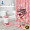 Valentines 4 Pcs Shower Curtain Set 3 Valentines 4 Pcs Shower Curtain Set