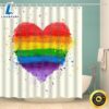 Valentines Day Lgbt Pride Shower Curtains Valentine Heart Lgbt Community Gift Happy Pride Day 3 Valentines Day Lgbt Pride Shower Curtains Valentine Heart Lgbt Community Gift Happy Pride Day