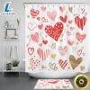 Valentines Hearts Shower Curtains Valentines Day Decor Bathroom Decoration Girlfriend 3 Valentines Hearts Shower Curtains Valentines Day Decor Bathroom Decoration Girlfriend