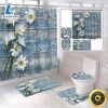 Valentines Live Love Laugh Shower Curtains Bathroom Set Daisy Flower Bathroom Decoration Gift For Family 3 Valentines Live Love Laugh Shower Curtains Bathroom Set Daisy Flower Bathroom Decoration Gift For Family