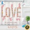 Valentines Love Shower Curtains Cute Cat Bathroom Set Valentines Day Decor Cats Lovers Gift Pet Lovers Gift 2 Valentines Love Shower Curtains Cute Cat Bathroom Set Valentines Day Decor Cats Lovers Gift Pet Lovers Gift