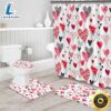 Valentines Shower Curtain Set With Non