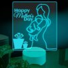 Ambesonne Mothers Day 3D Led Table Lamp
