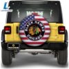 Chicago Blackhawks Spare Tire Covers Custom US Flag Style