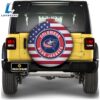 Columbus Blue Jackets Spare Tire Covers Custom US Flag Style 3 Columbus Blue Jackets Spare Tire Covers Custom US Flag Style