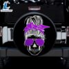 Girl Skull Purple Car Spare Tire Covers Gift For Campers