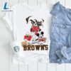 Mickey Mouse Characters Disney Cleveland Browns Shirt 2 Mickey Mouse Characters Disney Cleveland Browns Shirt