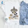 Mickey Mouse Characters Disney Orleans Saints Shirt 3 Mickey Mouse Characters Disney Orleans Saints Shirt