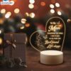 Mothers Day Gifts for mom Heart shape 3D 6 LED Lamp