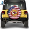 NFL Kansas City Chiefs Spare Tire Covers Custom US Flag Style 3 NFL Kansas City Chiefs Spare Tire Covers Custom US Flag Style