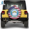 NFL Los Angeles Chargers Spare Tire Covers Custom US Flag Style 2 NFL Los Angeles Chargers Spare Tire Covers Custom US Flag Style