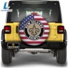 NFL New Orleans Saints Spare Tire Covers Custom US Flag Style 2 NFL New Orleans Saints Spare Tire Covers Custom US Flag Style