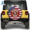 NFL San Francisco 49ers Spare Tire Covers Custom US Flag Style 2 NFL San Francisco 49ers Spare Tire Covers Custom US Flag Style
