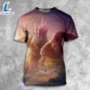 Nice Exclusive Newly Textless Poster For Godzilla X Kong 2024 The New Empire Kaiju Movie 3d T Shirt c3psem.jpg