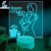 Ambesonne Mothers Day 3d Led Table Lamp