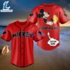 Custom Name Disney Mickey Mouse Red Baseball Jersey Shirt 3 Custom Name Disney Mickey Mouse Red Baseball Jersey Shirt