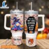 Custom Name Eeyore Halloween Costume It's Spooky Season 40oz Stainless Steel Tumbler with Handle and Straw Lid