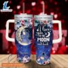 Custom Name Eeyore I Love You To The Moon amp Back 40oz Stainless Steel Tumbler with Handle and Straw Lid