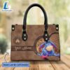 Custom Name Eeyore Pattern Brown Leather Premium Leather Handbag 3 Custom Name Eeyore Pattern Brown Leather Premium Leather Handbag
