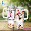 Custom Name Everything Is Fine Minnie Mouse Daisy Flower Pattern 40oz Stainless Steel Tumbler with Handle and Straw Lid 2 Custom Name Everything Is Fine Minnie Mouse Daisy Flower Pattern 40oz Stainless Steel Tumbler with Handle and Straw Lid