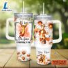 Custom Name Everything Is Fine Tigger Daisy Flower Pattern 40oz Stainless Steel Tumbler with Handle and Straw Lid 3 Custom Name Everything Is Fine Tigger Daisy Flower Pattern 40oz Stainless Steel Tumbler with Handle and Straw Lid