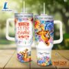 Custom Name It's Fine I'm Fine Tigger Colorful Flower Pattern 40oz Stainless Steel Tumbler with Handle and Straw Lid 2 Custom Name Its Fine Im Fine Tigger Colorful Flower Pattern 40oz Stainless Steel Tumbler with Handle and Straw Lid