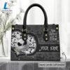 Custom Name Jack Skellington Nightmare Halloween Theme Leather Premium Leather Handbag 2 Custom Name Jack Skellington Nightmare Halloween Theme Leather Premium Leather Handbag