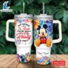 Custom Name Mickey Mouse Doesnt Mean Im Ready 40oz Stainless Steel Tumbler with Handle and Straw Lid