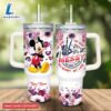 Custom Name Mickey Mouse Girl Its All Messy 40oz Stainless Steel Tumbler with Handle and Straw Lid