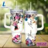Custom Name Minnie Mouse 3D Colorful Flower Sublimation Pattern 40oz Tumbler with Handle and Straw Lid 2 Custom Name Minnie Mouse 3D Colorful Flower Sublimation Pattern 40oz Tumbler with Handle and Straw Lid