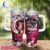Custom Name Minnie Mouse I Love You To The Moon amp Back 40oz Stainless Steel Tumbler with Handle and Straw Lid