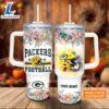 Custom Name Packers Helmet Flame Pattern 40oz Stainless Steel Tumbler with Handle and Straw Lid 2 Custom Name Packers Helmet Flame Pattern 40oz Stainless Steel Tumbler with Handle and Straw Lid