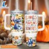 Custom Name Stitch Flannels Pumpkins Bonfires Pattern 40oz Stainless Steel Tumbler with Handle and Straw Lid 2 Custom Name Stitch Flannels Pumpkins Bonfires Pattern 40oz Stainless Steel Tumbler with Handle and Straw Lid