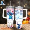 Custom Name Stitch I'm Still Gonna Shine Flower Pattern 40oz Stainless Steel Tumbler with Handle and Straw Lid 2 Custom Name Stitch Im Still Gonna Shine Flower Pattern 40oz Stainless Steel Tumbler with Handle and Straw Lid
