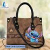 Custom Name Stitch Theme Premium Leather Handbag 2 Custom Name Stitch Theme Premium Leather Handbag
