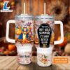 Custom Name Tigger Halloween Costume It's Spooky Season 40oz Stainless Steel Tumbler with Handle and Straw Lid