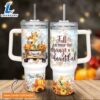 Custom Name Tinker Bell Happy Fall Pumpkin Flower Pattern 40oz Tumbler with Handle and Straw Lid 2 Custom Name Tinker Bell Happy Fall Pumpkin Flower Pattern 40oz Tumbler with Handle and Straw Lid