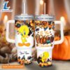 Custom Name Tweety Tis The Season Fall Leaf Pattern 40oz Stainless Steel Tumbler with Handle and Straw Lid 3 Custom Name Tweety Tis The Season Fall Leaf Pattern 40oz Stainless Steel Tumbler with Handle and Straw Lid