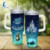 Disney Cheshire Cat Castle Glitter Pattern 40oz Tumbler with Handle and Straw Lid 2 Disney Cheshire Cat Castle Glitter Pattern 40oz Tumbler with Handle and Straw Lid