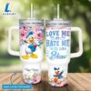 Disney Custom Name Donald Duck I’m Still Gonna Shine Flower Pattern 40oz Stainless Steel Tumbler with Handle and Straw Lid 3 Disney Custom Name Donald Duck I'm Still Gonna Shine Flower Pattern 40oz Stainless Steel Tumbler with Handle and Straw Lid