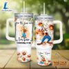 Disney Custom Name Everything Is Fine Goofy Daisy Flower Pattern 40oz Stainless Steel Tumbler with Handle and Straw Lid 2 Disney Custom Name Everything Is Fine Goofy Daisy Flower Pattern 40oz Stainless Steel Tumbler with Handle and Straw Lid