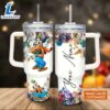 Disney Custom Name Goofy 3D Colorful Flower Sublimation Pattern 40oz Tumbler with Handle and Straw Lid 2 Disney Custom Name Goofy 3D Colorful Flower Sublimation Pattern 40oz Tumbler with Handle and Straw Lid