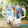 Disney Custom Name It's Fine I'm Fine Merida Princess Colorful Flower Pattern 40oz Stainless Steel Tumbler with Handle and Straw Lid 2 Disney Custom Name Its Fine Im Fine Merida Princess Colorful Flower Pattern 40oz Stainless Steel Tumbler with Handle and Straw Lid