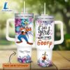 Disney Custom Name Just A Girl Loves Goofy Flower Pattern 40oz Tumbler with Handle and Straw Lid 2 Disney Custom Name Just A Girl Loves Goofy Flower Pattern 40oz Tumbler with Handle and Straw Lid