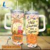 Disney Custom Name Pegga Pig Most Wonderful Time Fall Leaf Pattern 40oz Stainless Steel Tumbler with Handle and Straw Lid 3 Disney Custom Name Pegga Pig Most Wonderful Time Fall Leaf Pattern 40oz Stainless Steel Tumbler with Handle and Straw Lid